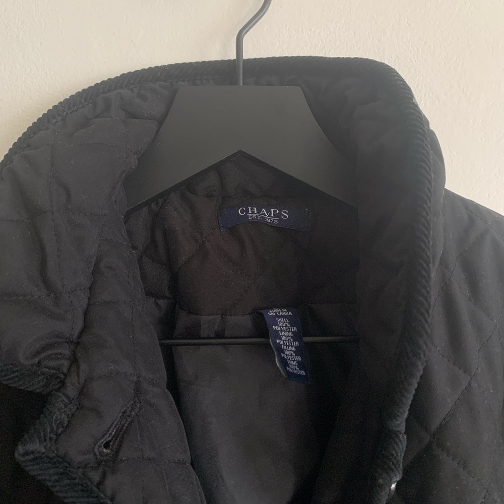 Chaps Black Quilted Jacket - image 2